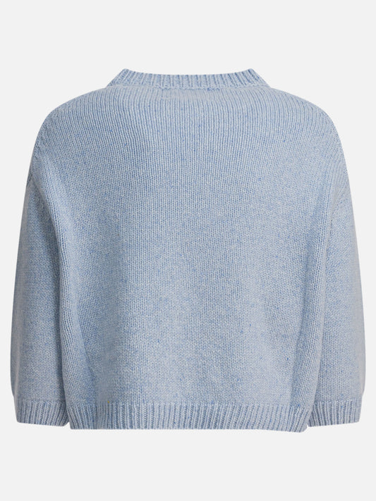 Crewneck sweaters Solid colour  Light blue - Khaite Women | PLP | VIETTI Online Store | 2
