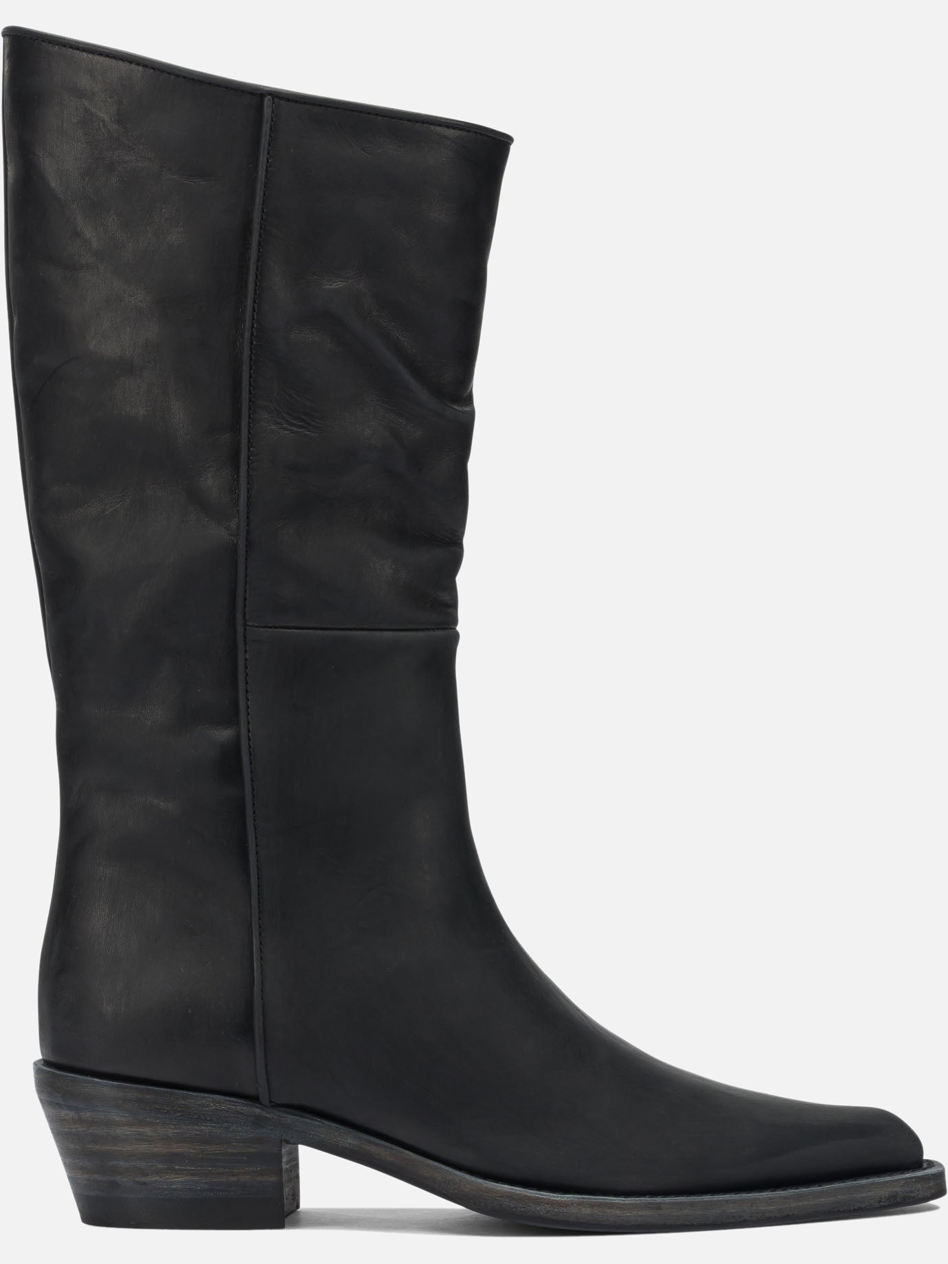 Knee-high 100% Leather  Black - Khaite Women | PDP | VIETTI Online Store | Zoom-Modal

