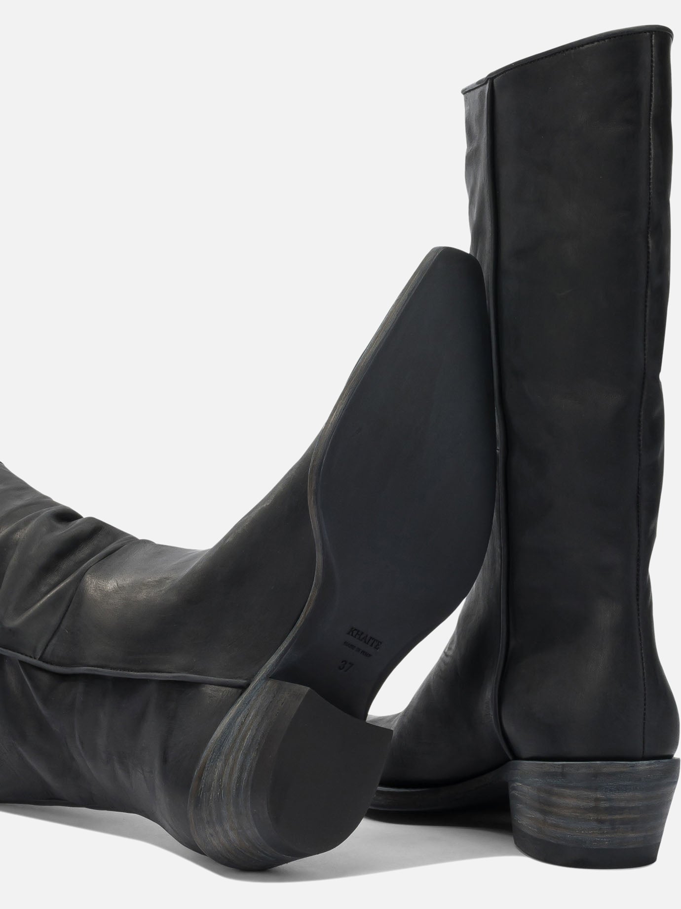 Knee-high 100% Leather  Black - Khaite Women | PDP | VIETTI Online Store | Zoom-Modal_5
