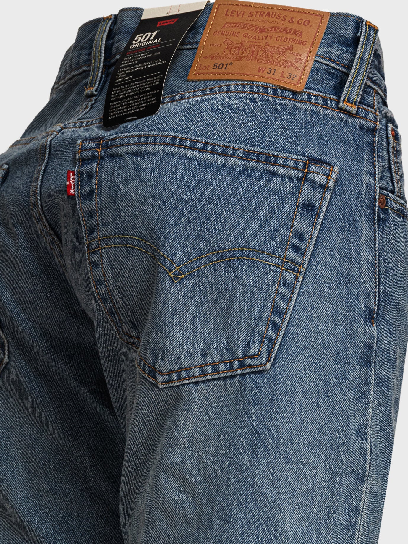 Jeans a gamba dritta Solid colour  Blu - Levi's Uomo | PDP | VIETTI Online Store | Zoom-Modal_4
