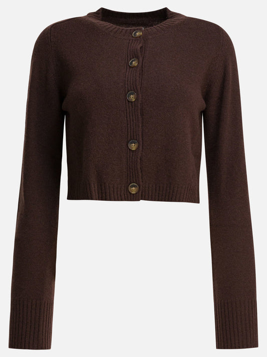 Cardigan Solid colour  Marrone - LouLou De Saison Donna | PDP | VIETTI Online Store 
