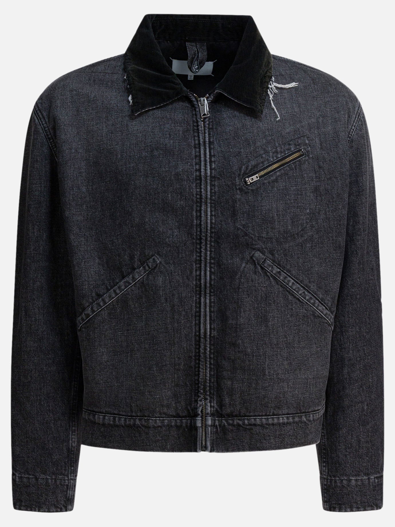 Denim jackets Solid colour  Black - Maison Margiela Men | PDP | VIETTI Online Store | Zoom-Modal
