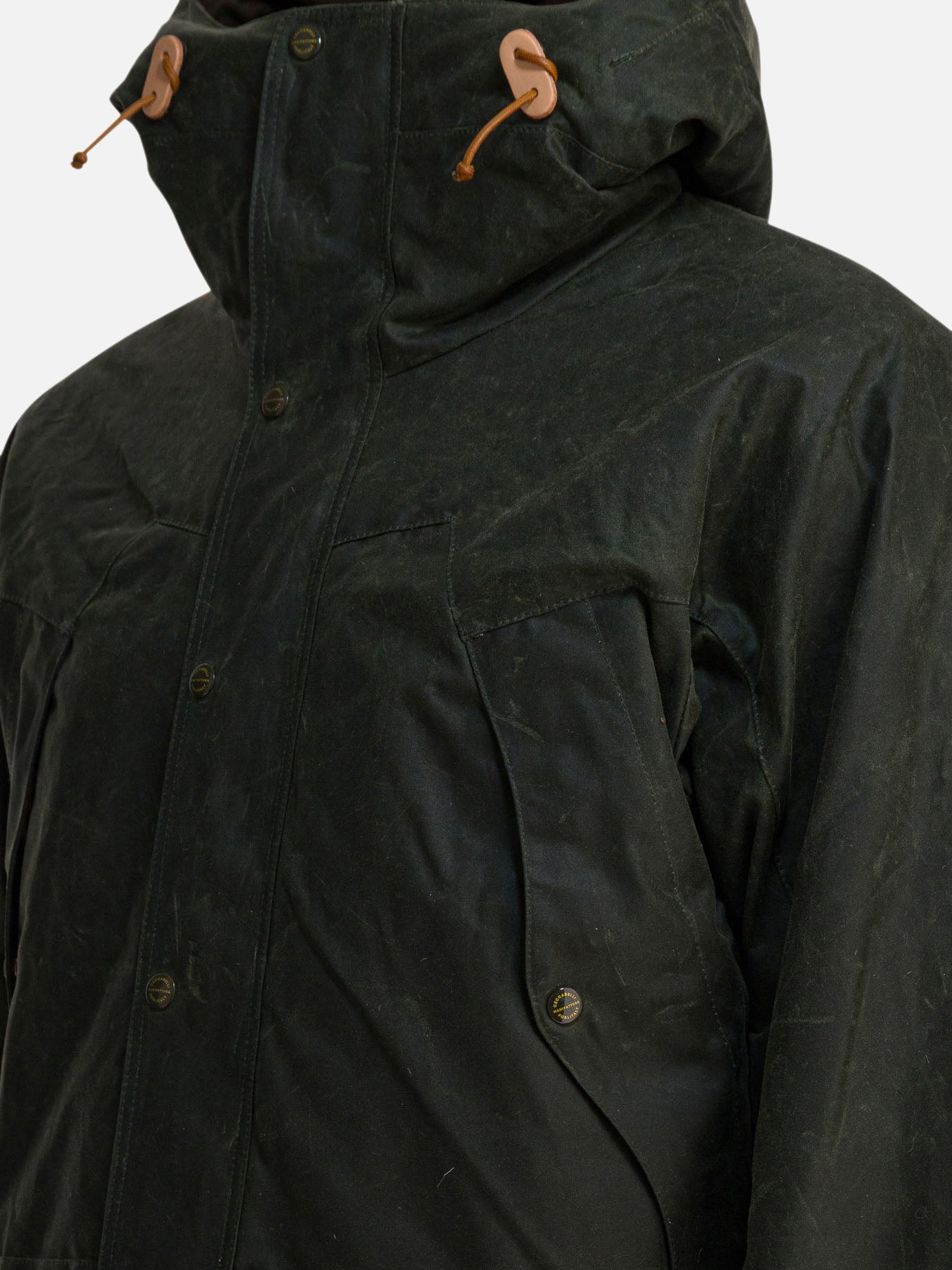 Parka Solid colour  Verde - Manifattura Ceccarelli Uomo | PDP | VIETTI Online Store | thumbnail_4