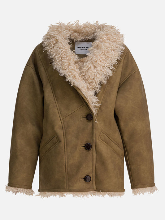 Shearling jackets Solid colour  Brown - Marant Étoile Women | PLP | VIETTI Online Store 
