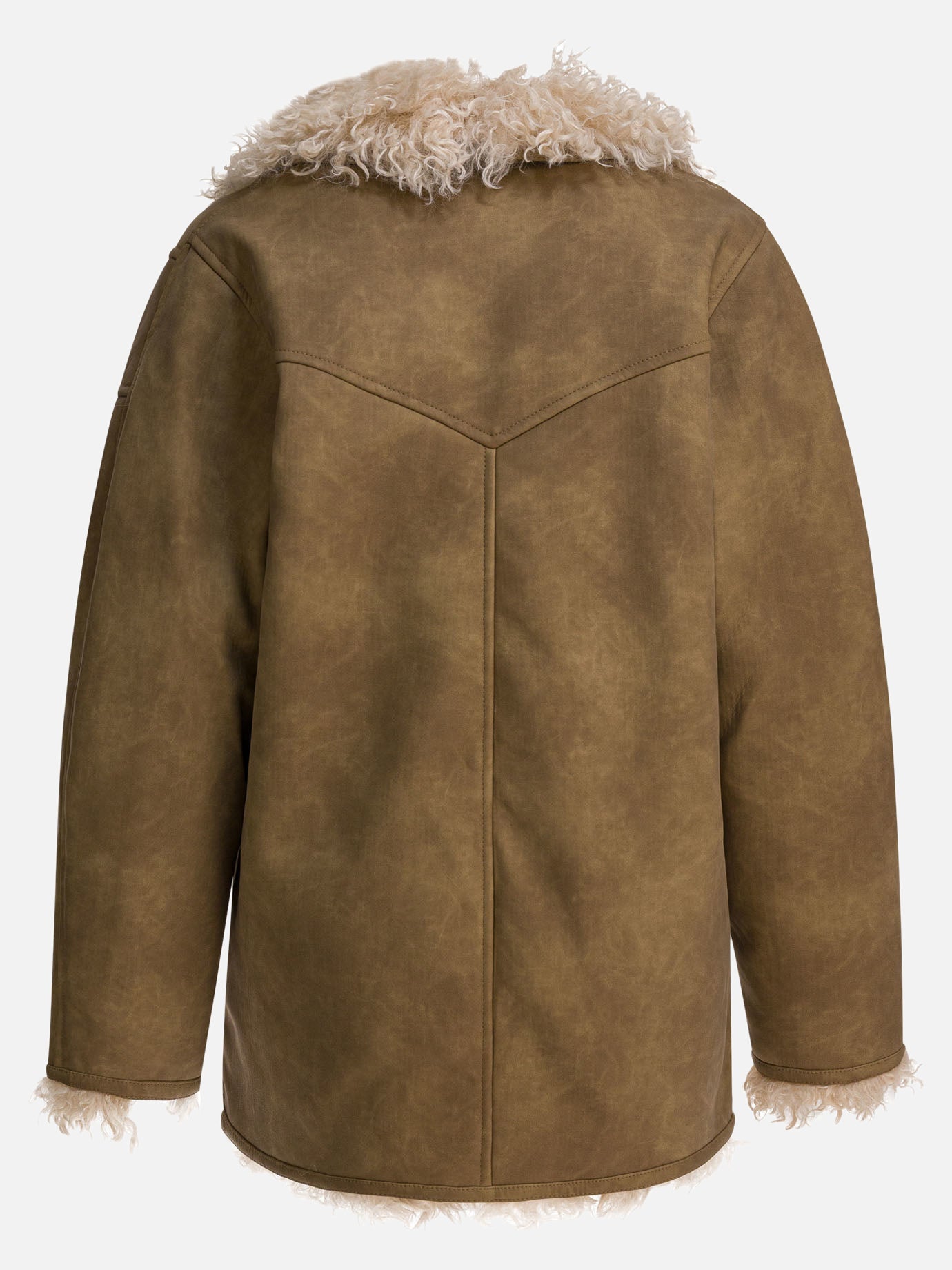 Shearling jackets Solid colour  Brown - Marant Étoile Women | PDP | VIETTI Online Store | Zoom-Modal_2
