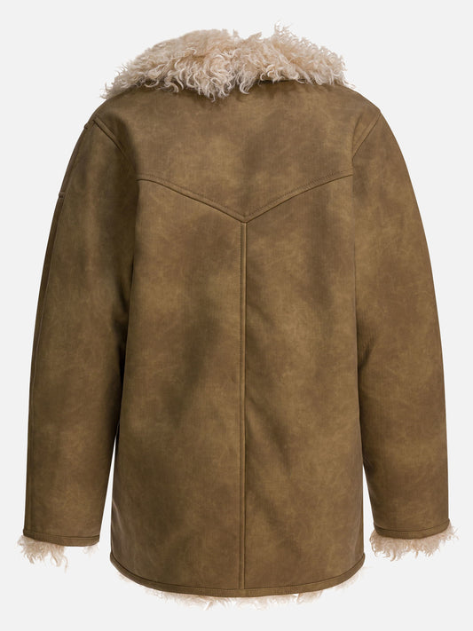 Shearling jackets Solid colour  Brown - Marant Étoile Women | PLP | VIETTI Online Store | 2
