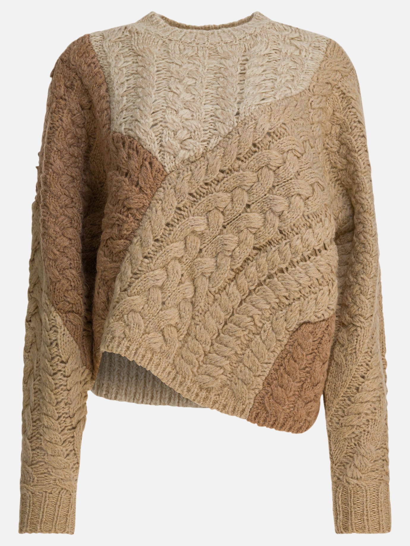 Crewneck sweaters Textured knit  Beige - Marant Étoile Women | PDP | VIETTI Online Store | thumbnail