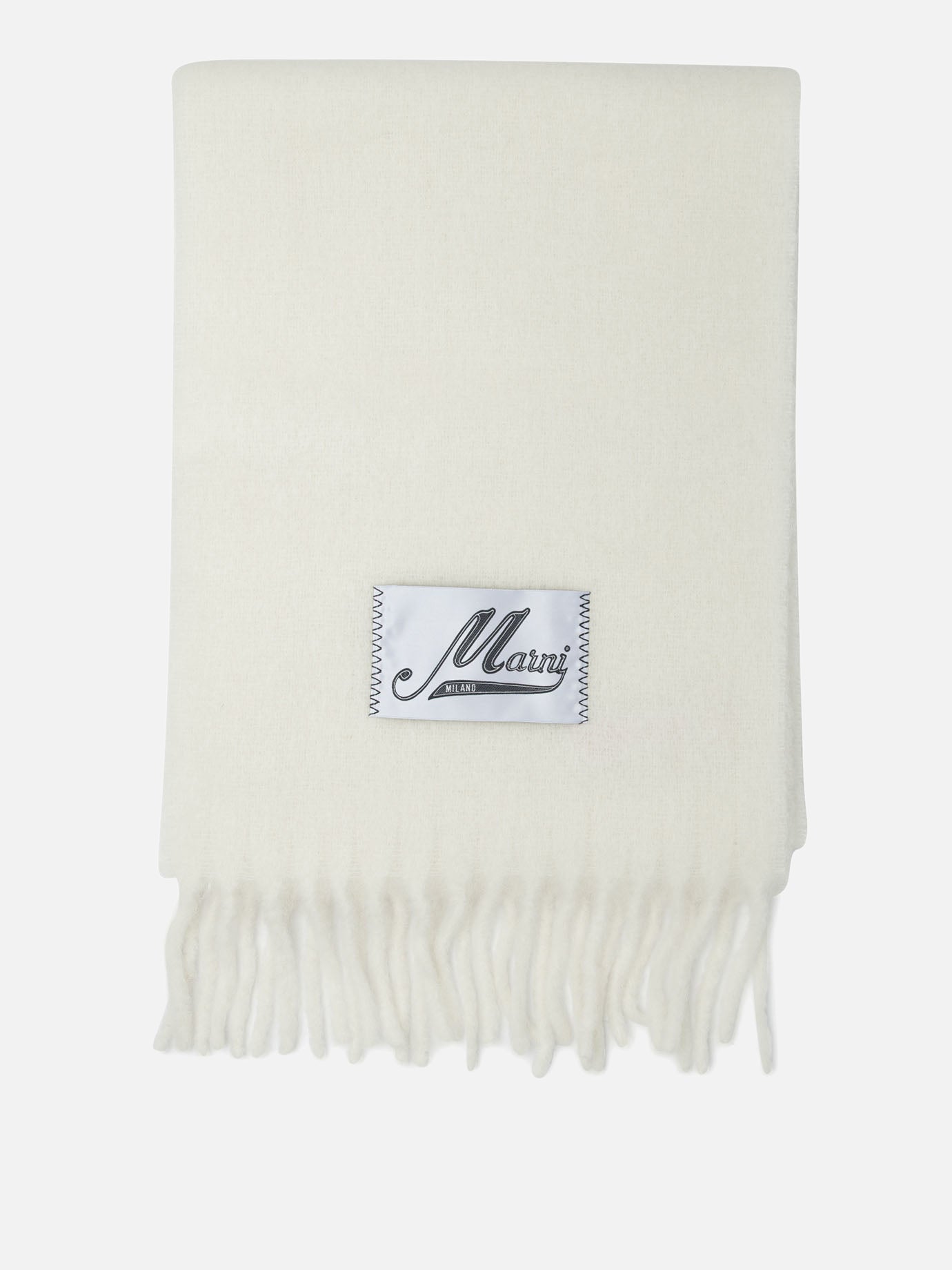 Sciarpe con frange 80% alpaca 20% polyamide  Bianco - Marni Donna | PDP | VIETTI Online Store | Zoom-Modal
