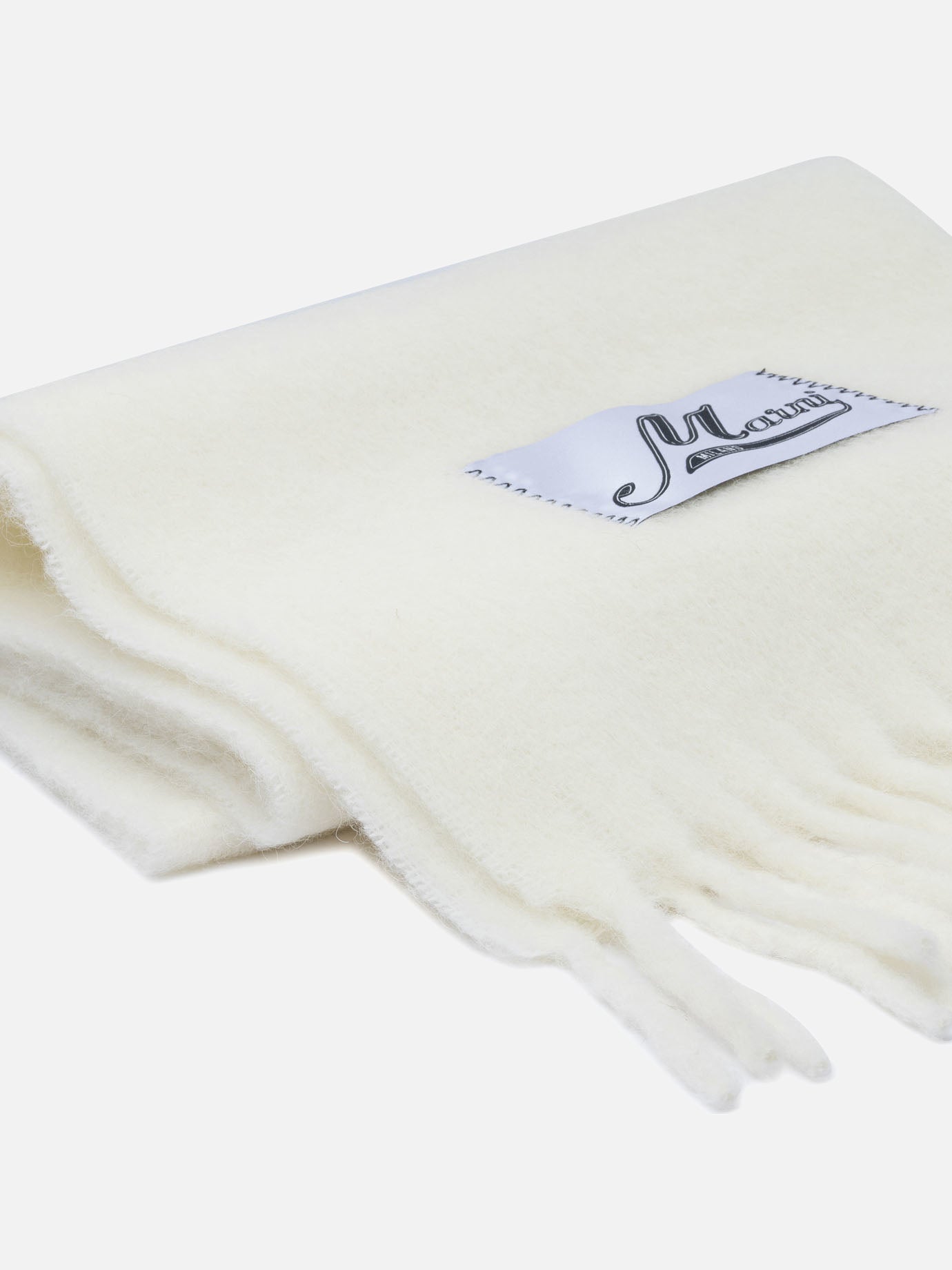 Sciarpe con frange 80% alpaca 20% polyamide  Bianco - Marni Donna | PDP | VIETTI Online Store | Zoom-Modal_2
