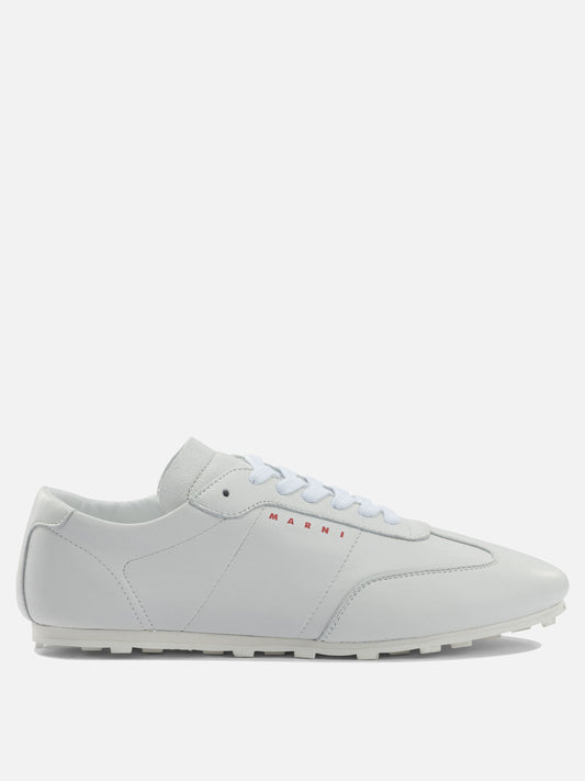 Sneaker basse 100% leather - 100% rubber  Bianco - Marni Donna | PDP | VIETTI Online Store 
