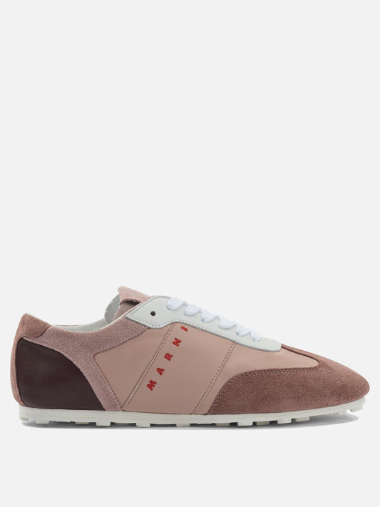 Sneaker basse 100% ovine leather - 100% rubber  Rosa - Marni Donna | PDP | VIETTI Online Store 
