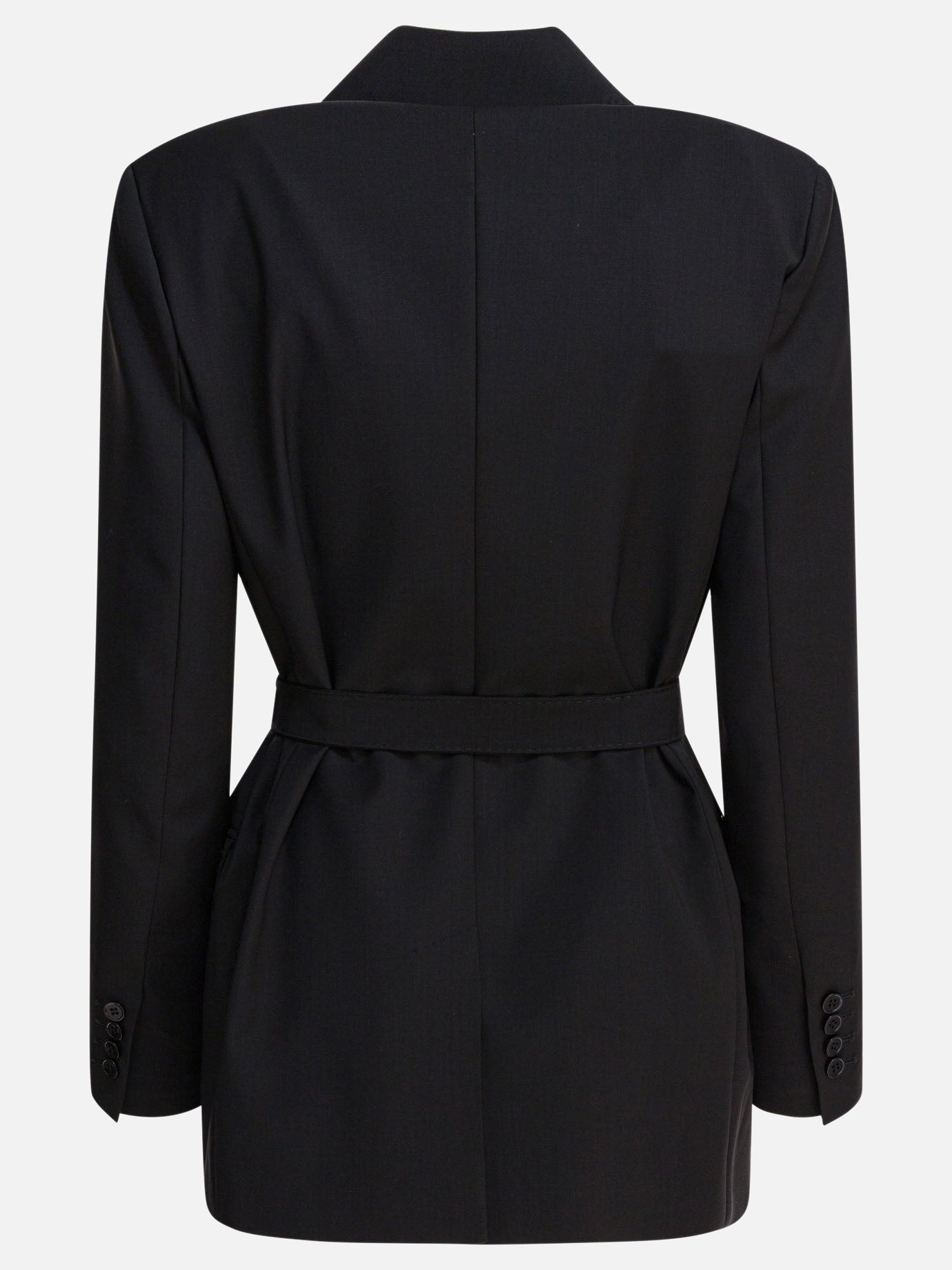 Max Mara Blazer in tela di lana 18031925_40 Black thumbnail_2