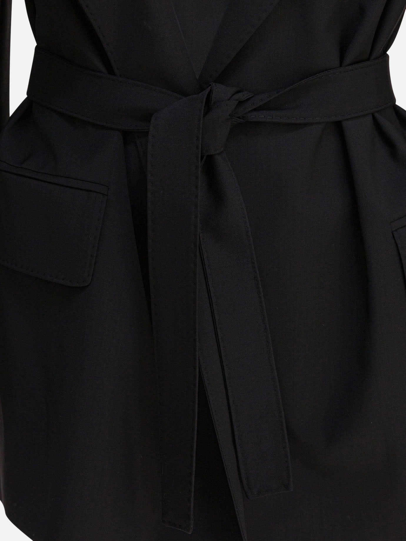 Max Mara Blazer in tela di lana 18031925_40 Black thumbnail_3