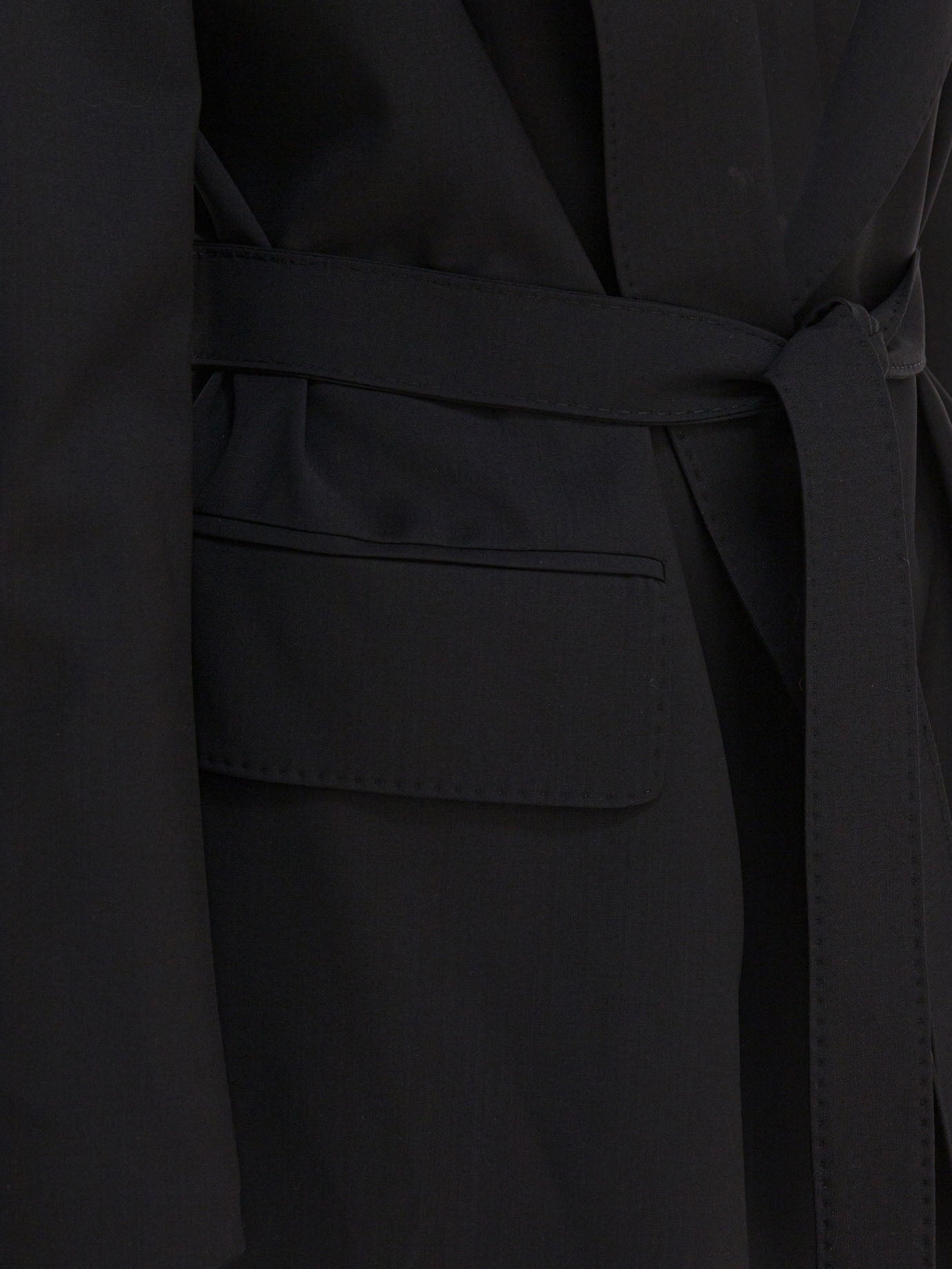Max Mara Blazer in tela di lana 18031925_40 Black thumbnail_4