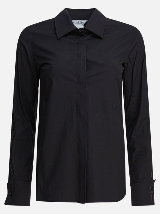 Max Mara Camicia in cotone 16035085_38 Black 1