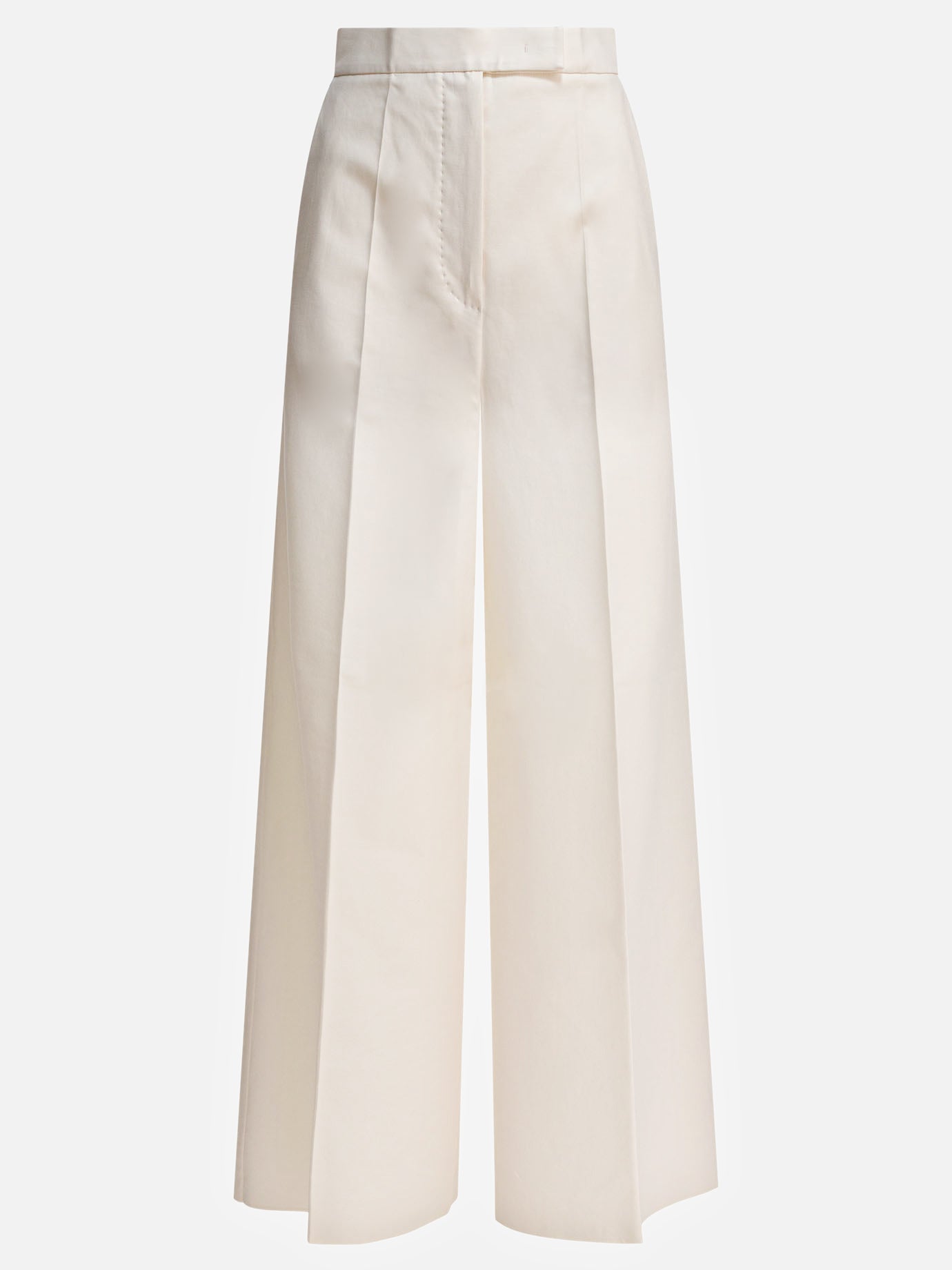 Leisure trousers Solid colour  White - Max Mara Women | PDP | VIETTI Online Store | thumbnail