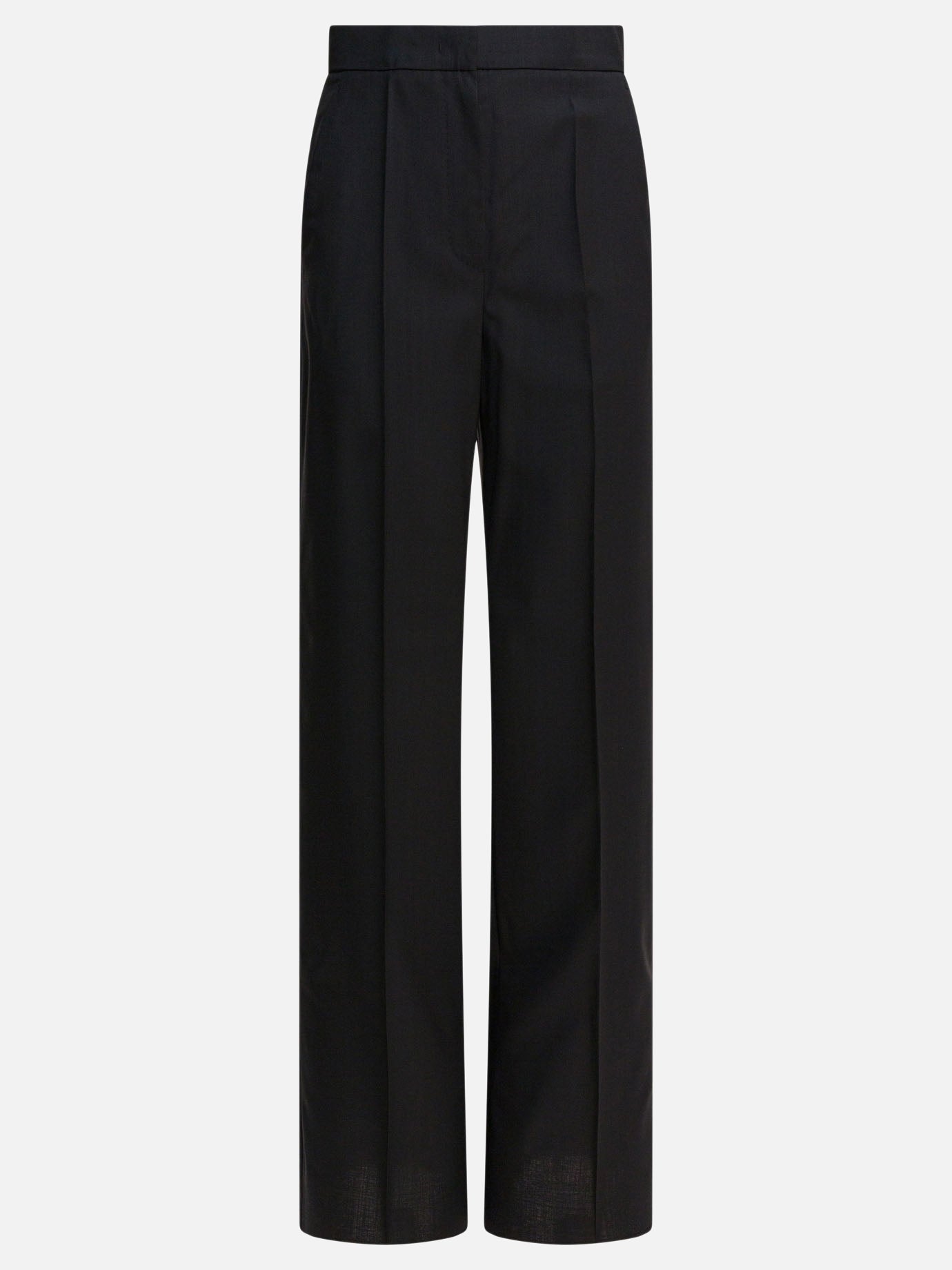 Max Mara Pantaloni dritti in lana light 16254019_40 Black thumbnail_1