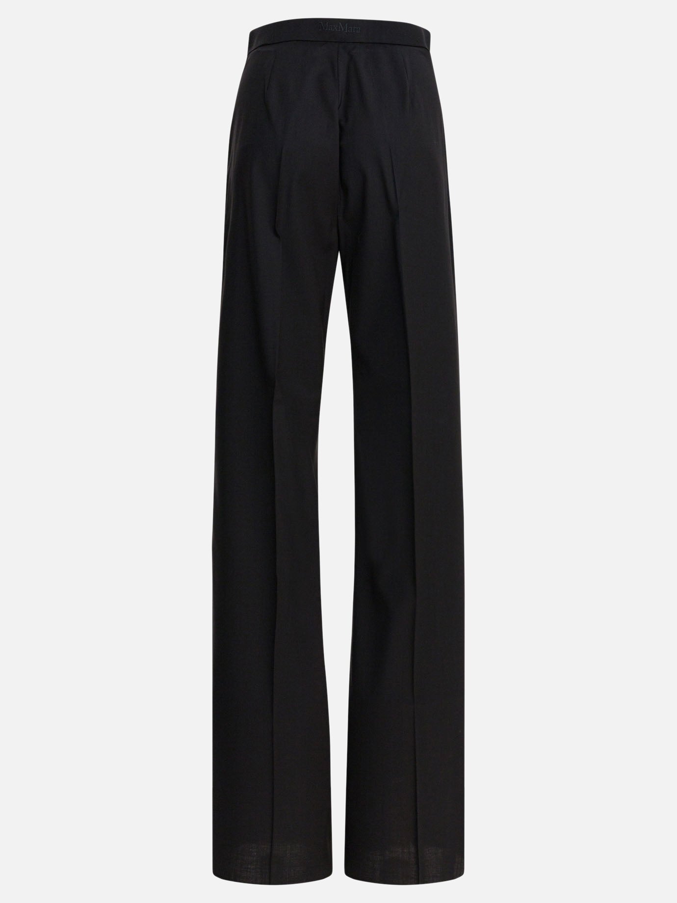 Max Mara Pantaloni dritti in lana light 16254019_40 Black thumbnail_2