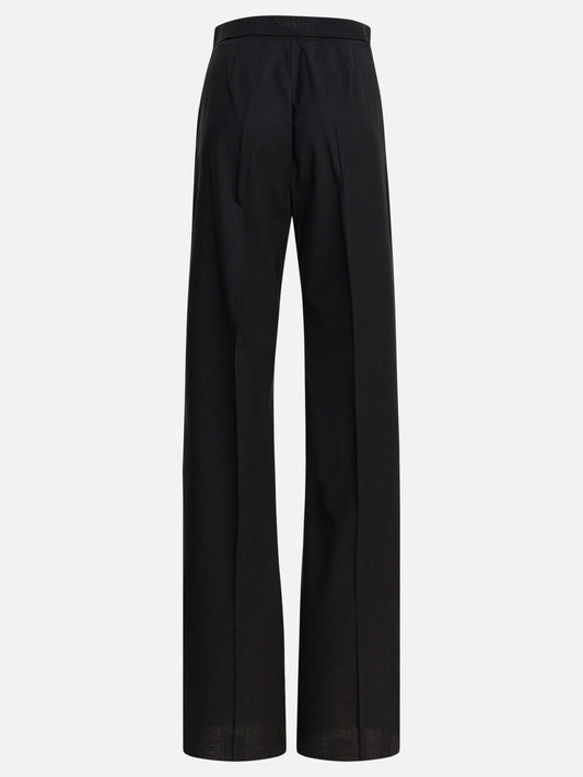 Max Mara Pantaloni dritti in lana light 16254019_40 Black 2