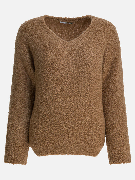 Maglioni scollo a V Solid colour  Marrone - Max Mara Donna | PLP | VIETTI Online Store 
