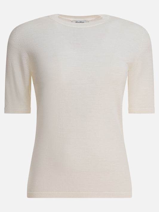 Max Mara Maglia basic in lana 15925618_XS White 1