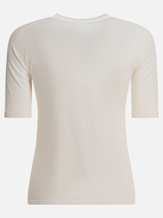 Max Mara Maglia basic in lana 15925618_XS White 2