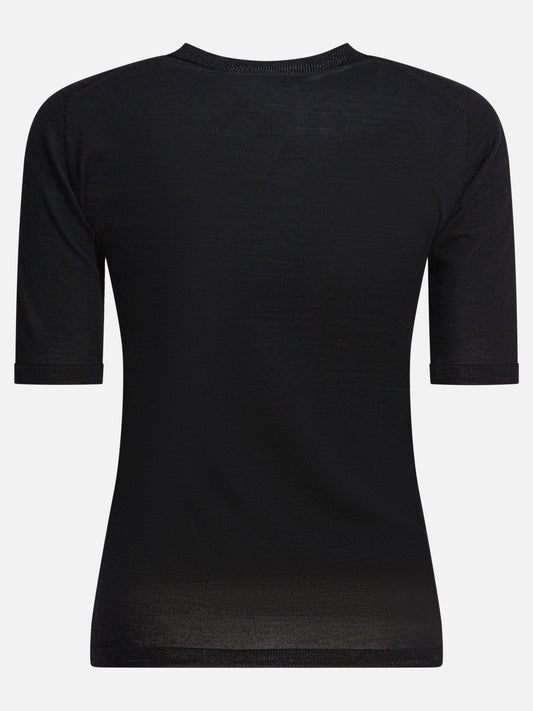 Max Mara Maglia basic in lana 15195270_XS Black 2
