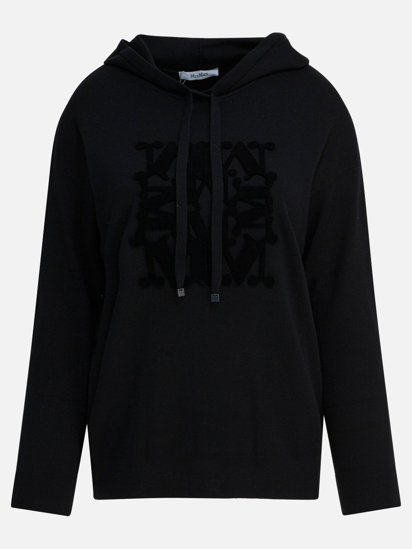 Maglioni con cappuccio Solid colour  Nero - Max Mara Donna | PDP | VIETTI Online Store | thumbnail