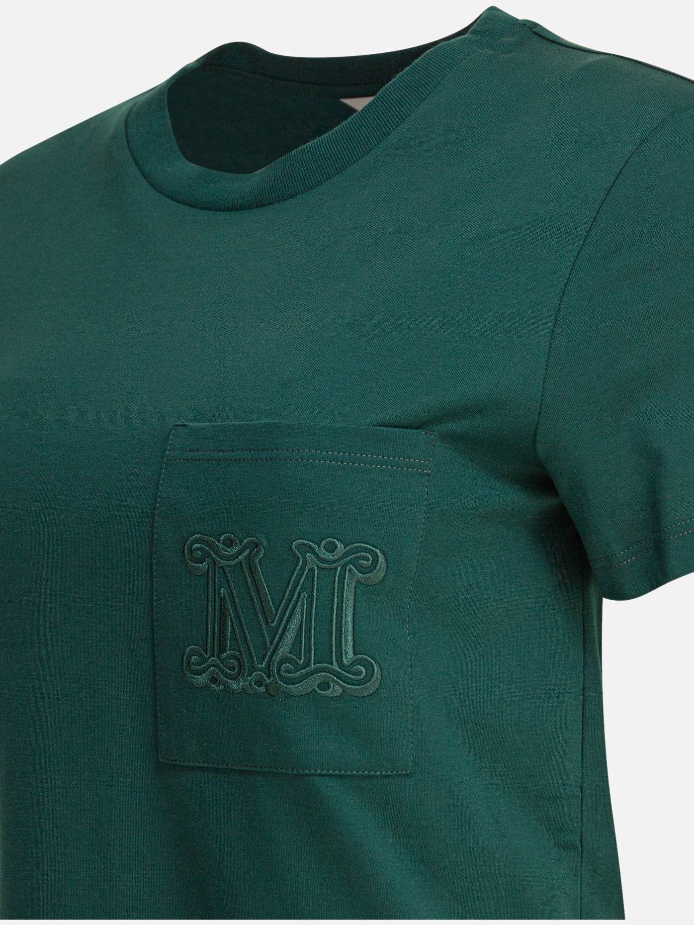 Crewneck t-shirts Logo  Green - Max Mara Women | PDP | VIETTI Online Store | thumbnail_3