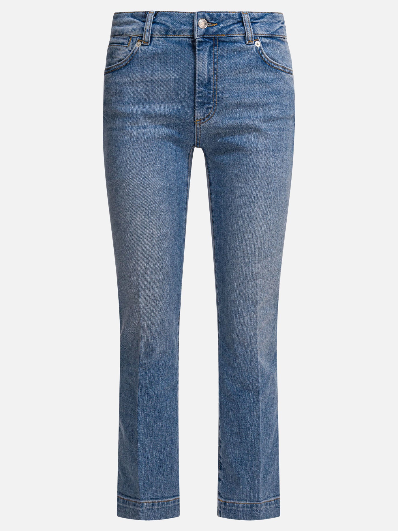 Jeans a gamba dritta Solid colour  Blu - Max Mara Sportmax Donna | PDP | VIETTI Online Store | Zoom-Modal
