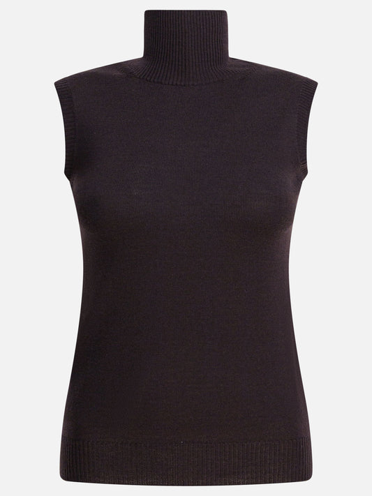 Max Mara Sportmax Smanicato con collo a lupetto 11744341_S Brown 1