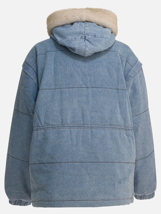 Down jackets Denim  Light blue - Max&Moi Women | PDP | VIETTI Online Store | 2

