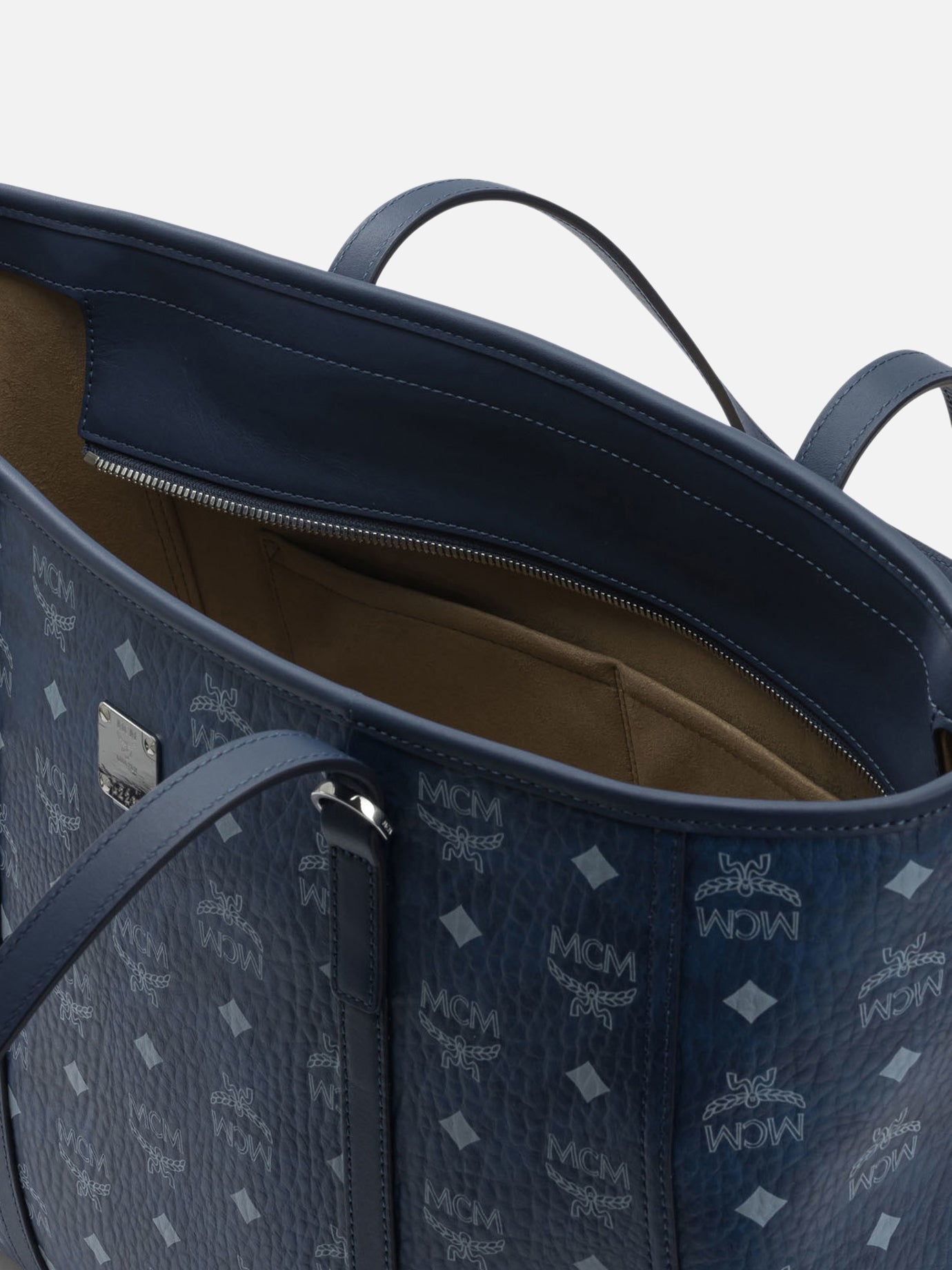 Large bags 63% polyurethane 20% polyester 17% cotton  Blue - Mcm Women | PDP | VIETTI Online Store | thumbnail_5