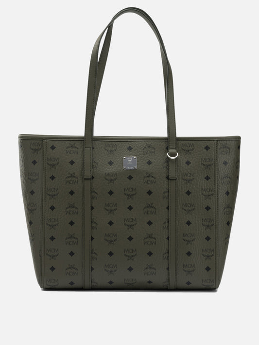 Large bags 63% polyurethane 20% polyester 17% cotton  Green - Mcm Women | PLP | VIETTI Online Store 
