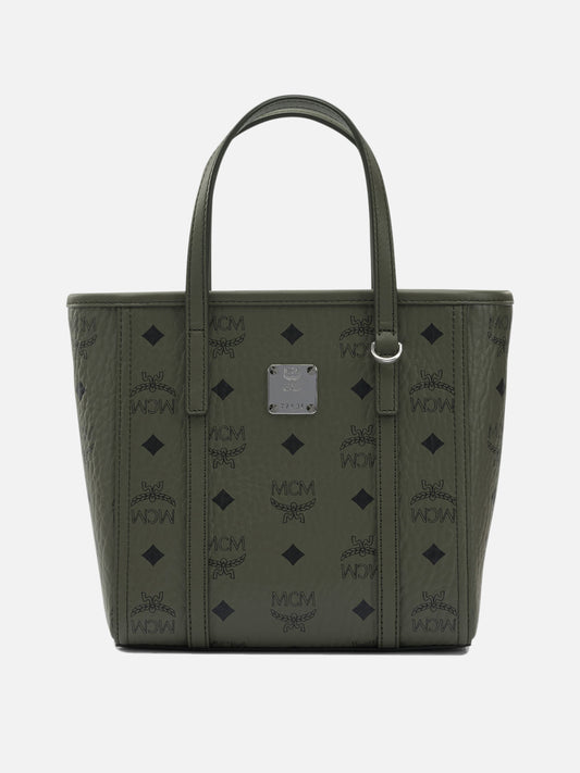 Mini bags 63% polyurethane 20% polyester 17% cotton  Green - Mcm Women | PLP | VIETTI Online Store 
