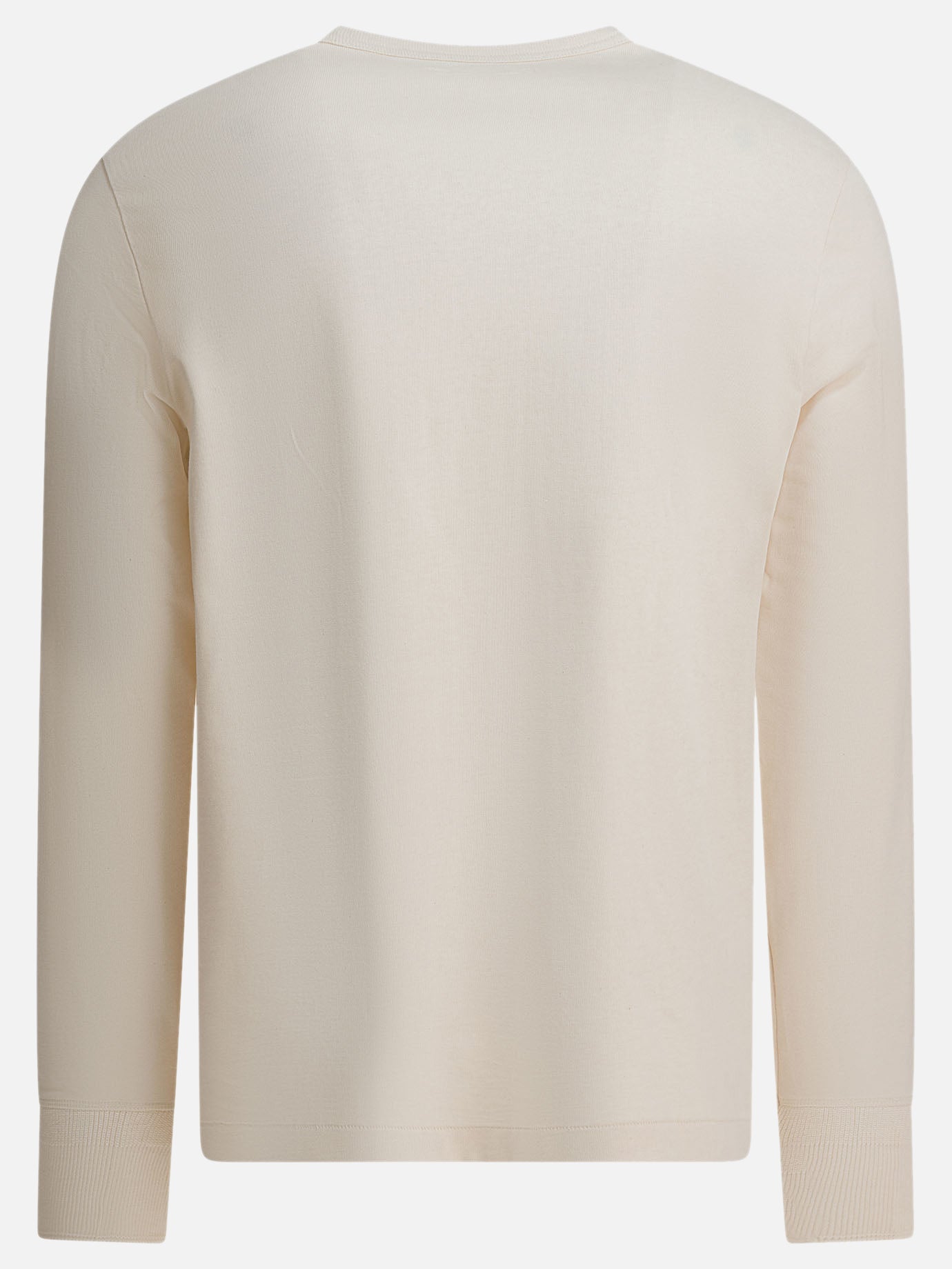 T-shirt serafino Solid colour  Bianco - Merz b. Schwanen Uomo | PDP | VIETTI Online Store | thumbnail_2