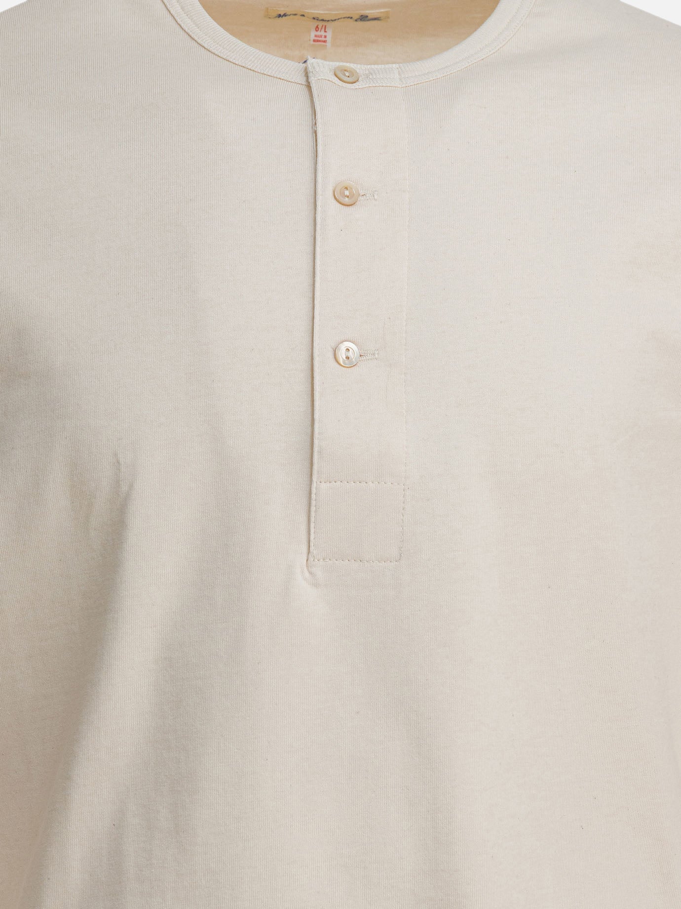 T-shirt serafino Solid colour  Bianco - Merz b. Schwanen Uomo | PDP | VIETTI Online Store | Zoom-Modal_3
