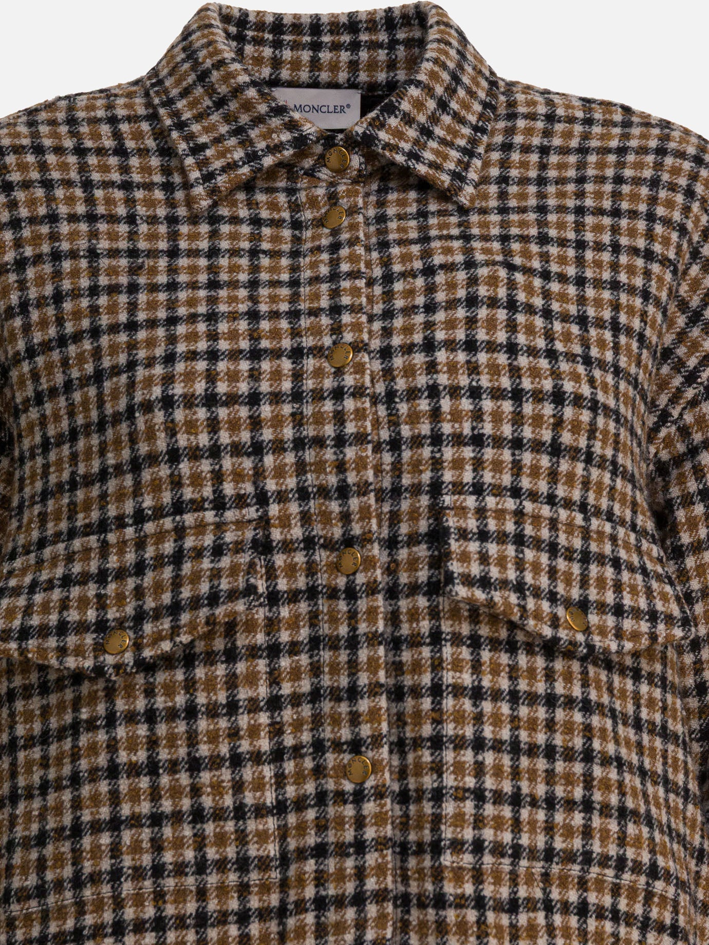 Casual shirts Check  Brown - Moncler Women | PDP | VIETTI Online Store | thumbnail_3