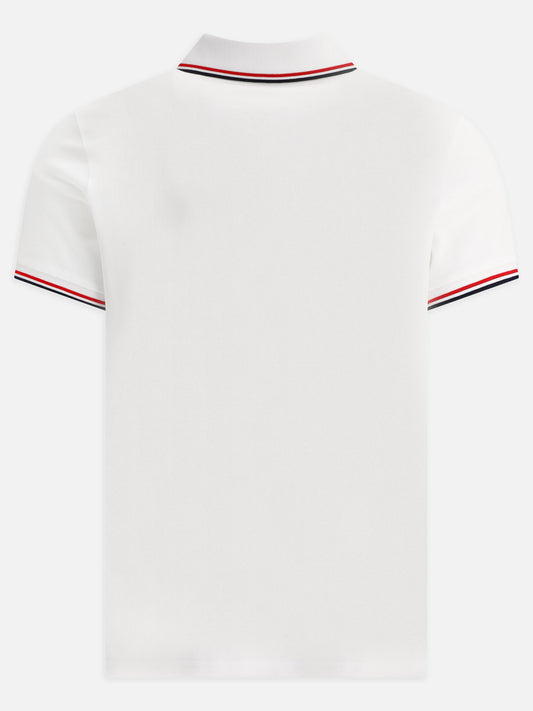 Polo con bottoni Logo  Bianco - Moncler Uomo | PLP | VIETTI Online Store | 2
