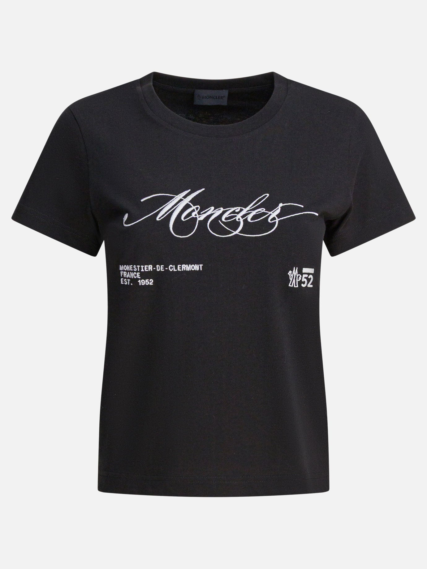 T-shirt girocollo Logo  Nero - Moncler Donna | PDP | VIETTI Online Store | Zoom-Modal
