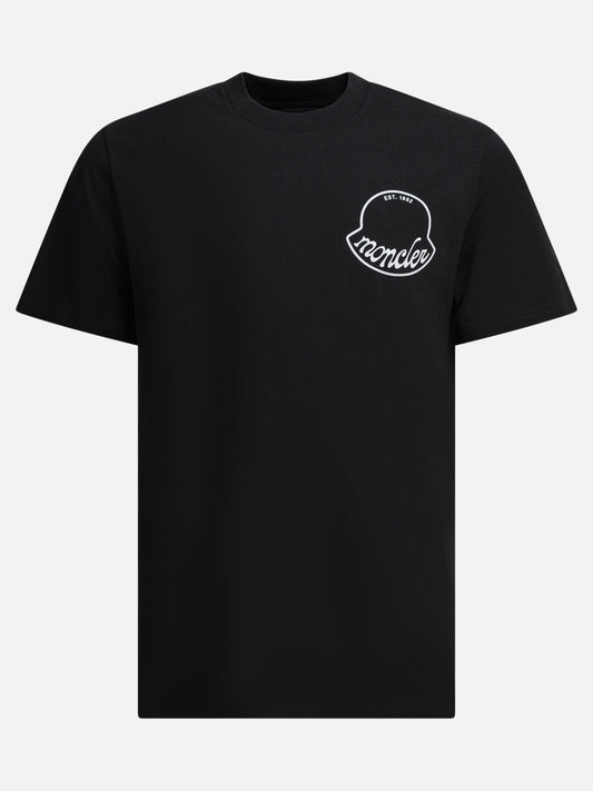 Crewneck t-shirts Logo  Black - Moncler Men | PLP | VIETTI Online Store 
