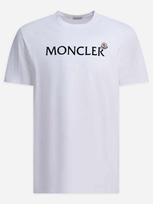 Crewneck t-shirts Logo  White - Moncler Men | PLP | VIETTI Online Store 
