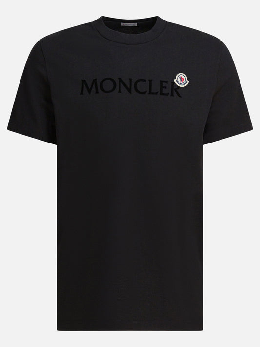 Crewneck t-shirts Logo  Black - Moncler Men | PLP | VIETTI Online Store 
