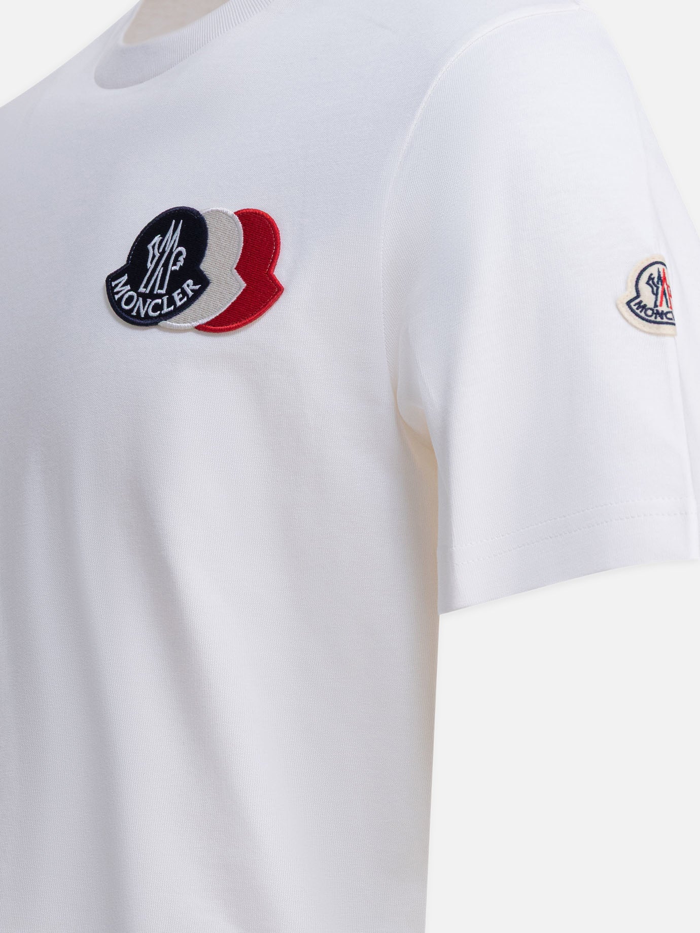 Crewneck t-shirts Logo  White - Moncler Men | PDP | VIETTI Online Store | thumbnail_4