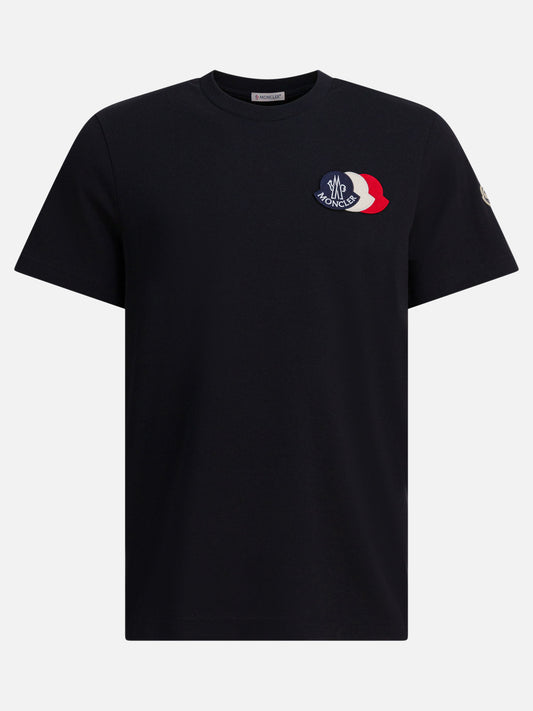 T-shirt girocollo Logo  Nero - Moncler Uomo | PDP | VIETTI Online Store 
