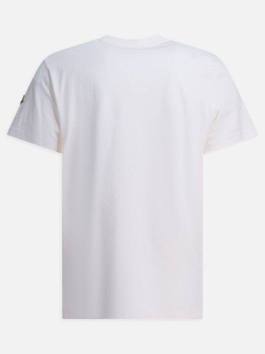 T-shirt girocollo Logo  Bianco - Moncler Uomo | PDP | VIETTI Online Store | 2
