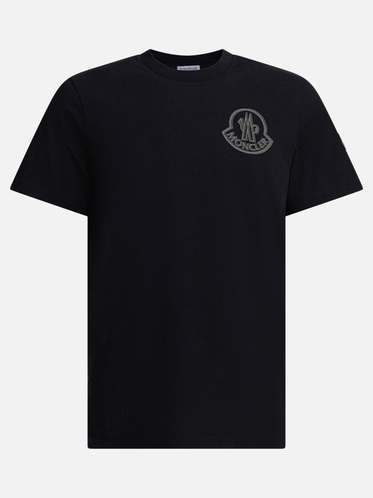 T-shirt girocollo Logo  Nero - Moncler Uomo | PDP | VIETTI Online Store 
