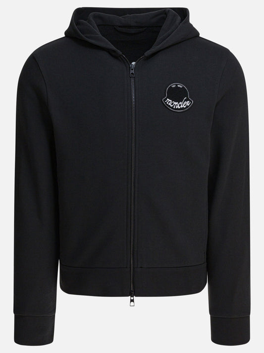 Felpe con zip Logo  Nero - Moncler Uomo | PLP | VIETTI Online Store 
