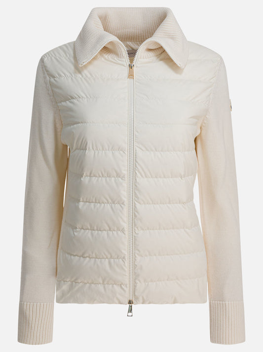 Cardigan Logo  Bianco - Moncler Donna | PLP | VIETTI Online Store 
