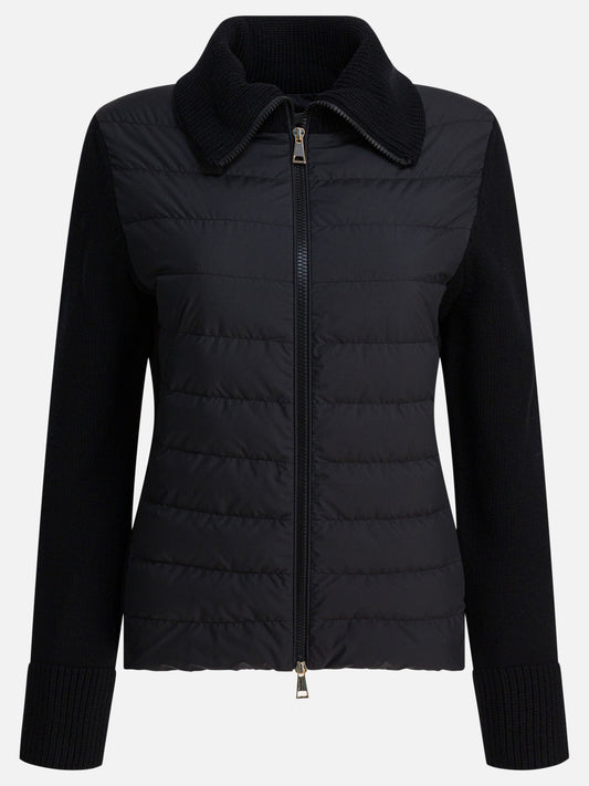 Cardigan Logo  Nero - Moncler Donna | PDP | VIETTI Online Store 

